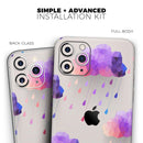Geometric Rain Clouds  - Protective Skin Wrap & Decal – Compatible with iPhone SE to iPhone 17 Pro Max (All Models)