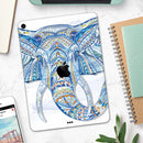 Geometric Sacred Elephant - Full Body Skin Decal for the Apple iPad Pro 12.9", 11", 10.5", 9.7", Air or Mini (All Models Available)