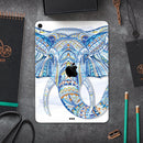 Geometric Sacred Elephant - Full Body Skin Decal for the Apple iPad Pro 12.9", 11", 10.5", 9.7", Air or Mini (All Models Available)