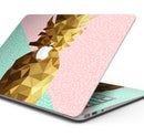 Geometric Summer Pineapple v1 - Skin Decal Wrap Kit Compatible with the Apple MacBook Pro, Pro with Touch Bar or Air (11", 12", 13", 15" & 16" - All Versions Available)