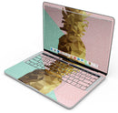 Geometric Summer Pineapple v1 - Skin Decal Wrap Kit Compatible with the Apple MacBook Pro, Pro with Touch Bar or Air (11", 12", 13", 15" & 16" - All Versions Available)