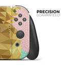 Geometric Summer Pineapple v1 // Skin Decal Wrap Kit for Nintendo Switch Console & Dock, Joy-Cons, Pro Controller, Lite, 3DS XL, 2DS XL, DSi, or Wii - Vinyl Skin Wrap for Nintendo Switch 2, OLED, Lite, Pro Controller, Wii & Classic Handhelds