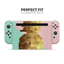 Geometric Summer Pineapple v1 // Skin Decal Wrap Kit for Nintendo Switch Console & Dock, Joy-Cons, Pro Controller, Lite, 3DS XL, 2DS XL, DSi, or Wii - Vinyl Skin Wrap for Nintendo Switch 2, OLED, Lite, Pro Controller, Wii & Classic Handhelds