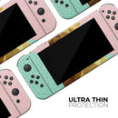 Geometric Summer Pineapple v1 // Skin Decal Wrap Kit for Nintendo Switch Console & Dock, Joy-Cons, Pro Controller, Lite, 3DS XL, 2DS XL, DSi, or Wii - Vinyl Skin Wrap for Nintendo Switch 2, OLED, Lite, Pro Controller, Wii & Classic Handhelds