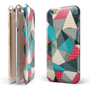 Geometry and Polkadots iPhone 6/6s or 6/6s Plus 2-Piece Hybrid INK-Fuzed Case