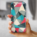 Geometry and Polkadots iPhone 6/6s or 6/6s Plus 2-Piece Hybrid INK-Fuzed Case