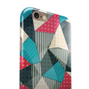 Geometry and Polkadots iPhone 6/6s or 6/6s Plus 2-Piece Hybrid INK-Fuzed Case