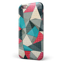 Geometry and Polkadots iPhone 6/6s or 6/6s Plus 2-Piece Hybrid INK-Fuzed Case