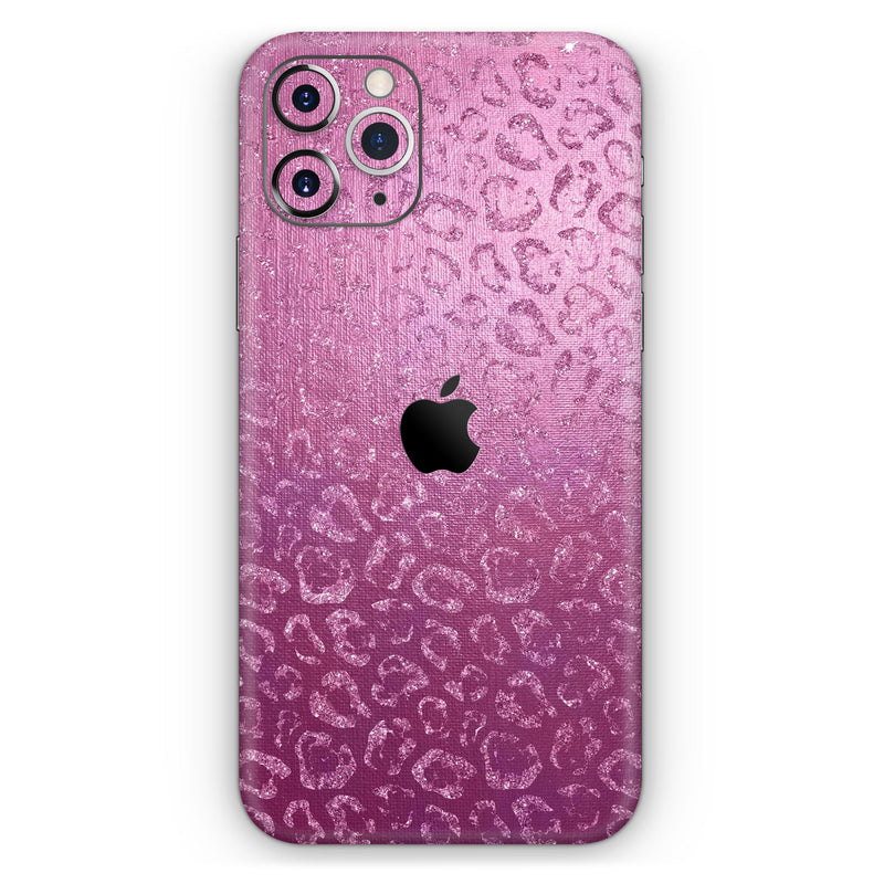 Glamorous Pink Cheetah Print - Skin-Kit compatible with the Apple iPhone 13, 13 Pro Max, 13 Mini, 13 Pro, iPhone 12, iPhone 11 (All iPhones Available)