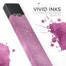 Glamorous Pink Leaves - Premium Decal Protective Skin-Wrap Sticker compatible with the Juul Labs vaping device