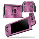 Glamorous Pink Leaves - Vinyl Skin Wrap for Nintendo Switch 2, OLED, Lite, Pro Controller, Wii & Classic Handhelds