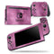 Glamorous Pink Leaves - Skin Wrap Decal for Nintendo Switch Lite Console & Dock - 3DS XL - 2DS - Pro - DSi - Wii - Joy-Con Gaming Controller