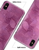 Glamorous Pink Leaves - iPhone X Clipit Case