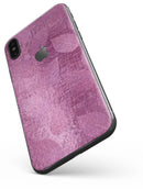 Glamorous Pink Leaves - iPhone X Skin-Kit