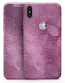 Glamorous Pink Leaves - iPhone X Skin-Kit
