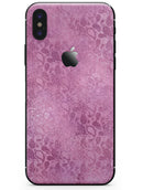 Glamorous Pink Paisley Pattern - iPhone X Skin-Kit