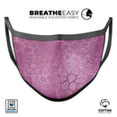 Glamorous Pink Scales - Made in USA Mouth Cover Unisex Anti-Dust Cotton Blend Reusable & Washable Face Mask with Adjustable Sizing for Adult or Child