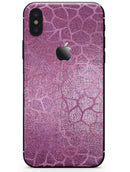 Glamorous Pink Scales - iPhone X Skin-Kit