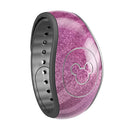 Glamorous Pink Toned Zebra - Decal Skin Wrap Kit for the Disney Magic Band