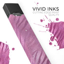 Glamorous Pink Toned Zebra - Premium Decal Protective Skin-Wrap Sticker compatible with the Juul Labs vaping device