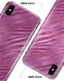 Glamorous Pink Toned Zebra - iPhone X Clipit Case