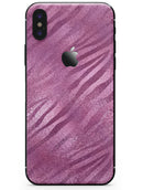 Glamorous Pink Toned Zebra - iPhone X Skin-Kit