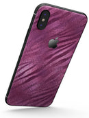 Glamorous Pink Toned Zebra - iPhone X Skin-Kit