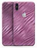 Glamorous Pink Toned Zebra - iPhone X Skin-Kit