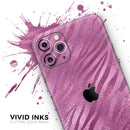 Glamorous Pink Toned Zebra  - Protective Skin Wrap & Decal – Compatible with iPhone SE to iPhone 17 Pro Max (All Models)