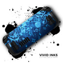 Glowing Blue Music Notes // Full Body Skin Decal Wrap Kit for the Steam Deck handheld gaming computer