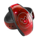 Glowing Bright Red Orbs of Light - Decal Skin Wrap Kit for the Disney Magic Band