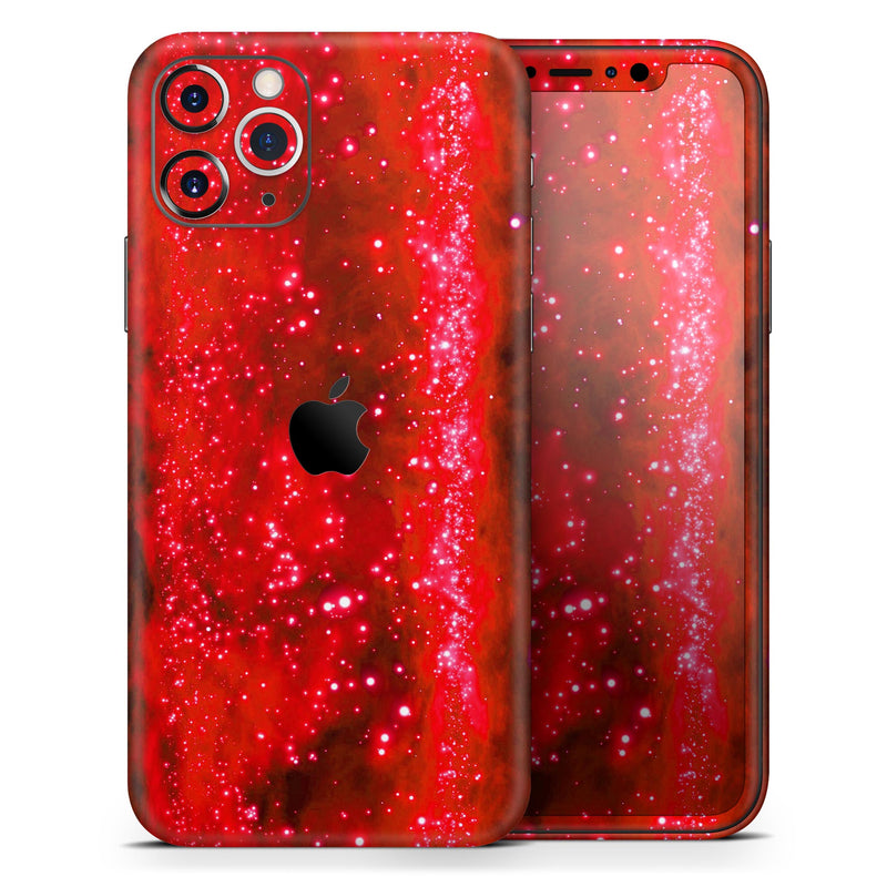 Glowing Bright Red Orbs of Light - Skin-Kit compatible with the Apple iPhone 13, 13 Pro Max, 13 Mini, 13 Pro, iPhone 12, iPhone 11 (All iPhones Available)