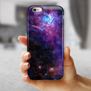 Glowing Deep Space iPhone 6/6s or 6/6s Plus 2-Piece Hybrid INK-Fuzed Case