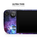 Glowing Deep Space // Full Body Skin Decal Wrap Kit for the Steam Deck handheld gaming computer