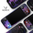 Glowing Deep Space // Full Body Skin Decal Wrap Kit for the Steam Deck handheld gaming computer