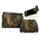 Glowing Gold Universe // Skin Decal Wrap Kit for Nintendo Switch Console & Dock, Joy-Cons, Pro Controller, Lite, 3DS XL, 2DS XL, DSi, or Wii - Vinyl Skin Wrap for Nintendo Switch 2, OLED, Lite, Pro Controller, Wii & Classic Handhelds