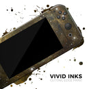 Glowing Gold Universe // Skin Decal Wrap Kit for Nintendo Switch Console & Dock, Joy-Cons, Pro Controller, Lite, 3DS XL, 2DS XL, DSi, or Wii - Vinyl Skin Wrap for Nintendo Switch 2, OLED, Lite, Pro Controller, Wii & Classic Handhelds