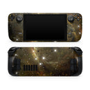 Glowing Gold Universe // Vinyl Skin Wrap for Steam Deck OLED & Steam Deck (LCD) — Soft Matte or Ultra Gloss