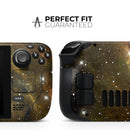 Glowing Gold Universe // Vinyl Skin Wrap for Steam Deck OLED & Steam Deck (LCD) — Soft Matte or Ultra Gloss