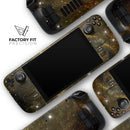 Glowing Gold Universe // Vinyl Skin Wrap for Steam Deck OLED & Steam Deck (LCD) — Soft Matte or Ultra Gloss