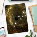 Glowing Gold Universe - Full Body Skin Decal for the Apple iPad Pro 12.9", 11", 10.5", 9.7", Air or Mini (All Models Available)