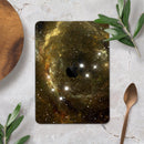 Glowing Gold Universe - Full Body Skin Decal for the Apple iPad Pro 12.9", 11", 10.5", 9.7", Air or Mini (All Models Available)