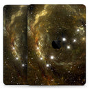 Glowing Gold Universe - Full Body Skin Decal for the Apple iPad Pro 12.9", 11", 10.5", 9.7", Air or Mini (All Models Available)