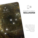 Glowing Gold Universe - Full Body Skin Decal for the Apple iPad Pro 12.9", 11", 10.5", 9.7", Air or Mini (All Models Available)