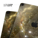 Glowing Gold Universe - Full Body Skin Decal for the Apple iPad Pro 12.9", 11", 10.5", 9.7", Air or Mini (All Models Available)