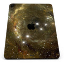 Glowing Gold Universe - Full Body Skin Decal for the Apple iPad Pro 12.9", 11", 10.5", 9.7", Air or Mini (All Models Available)