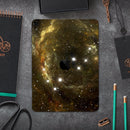 Glowing Gold Universe - Full Body Skin Decal for the Apple iPad Pro 12.9", 11", 10.5", 9.7", Air or Mini (All Models Available)