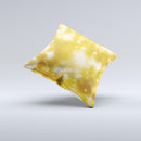 Glowing Golden Light ink-Fuzed Decorative Throw Pillow