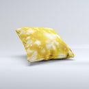 Glowing Golden Light ink-Fuzed Decorative Throw Pillow