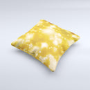Glowing Golden Light ink-Fuzed Decorative Throw Pillow